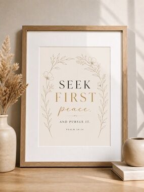 DDS Art Print, 8x10, Bible Verse, Paper Print, Unframed, Boho Series